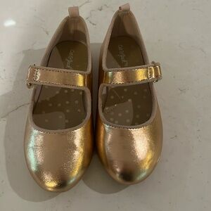 Cat & Jack Gold Ballet Flats